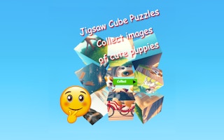 Image Jigsaw Cube Puzzles Collect Pictures with Cute Puppies