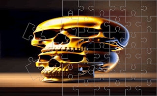 Image Skull Picture Scramble Challenge