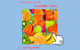 Image Square jigsaw Puzzle 2 - Assemble Fruits